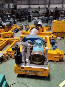 Polipasto de cuerda de alambre tipo cangrejo eléctrico de alta CAPACIDAD 10 MT Equipo de elevación industrial resistente para talleres - Product Image 3