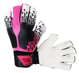 Gants de football américain pour enfants Handlady Brand Vente en gros Stock Cuir synthétique doré Revêtement en silicone Excellente adhérence Antidérapant - Product Image 3