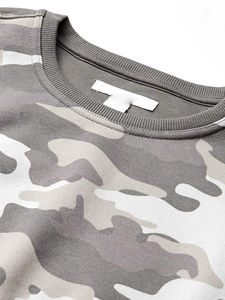 Sweat-shirt à col rond en molleton pour hommes Vente en gros Sweat-shirt personnalisé imprimé camo Sweatshirts respirants à séchage rapide pour hommes personnalisés - Product Image 5