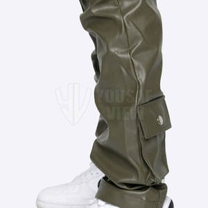 Pantalon en cuir véritable pour homme, qualité supérieure, prix abordable, léger, décontracté, taille haute - Product Image 3