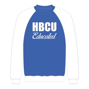 Sweat-shirt à manches raglan avec broderie en chenille, motif sororité grecque Divine Nine, style universitaire, pour les diplômés des HBCU - Product Image 5