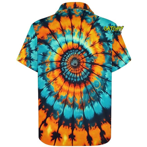 Chemises Hawaïennes Florales à Manches Courtes CATCHY GEARS – Vente Directe Usine – Mode Personnalisée pour Hommes – Séchage Rapide en Sergé Spandex/Polyester - Product Image 2
