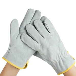 Guantes de Cuero Vacuno para Soldadura, Protección Térmica, Guantes Suaves y Sensibles para Hombre, Protectores de Dedos, Guantes de Protección Laboral para Manipulación - Product Image 5