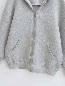 2025 femmes décontracté couleur unie à capuche veste nouveau à la mode Style ample éponge tissu automne design de mode sweats à capuche - Product Image 6