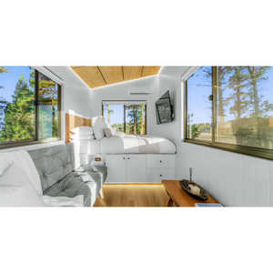 TinyMobile House 20ft/40ft Maison Conteneur Extensible Salon Chambre Salle de Bain Bureau Villa Extérieure Panneau Sandwich Acier Moderne - Product Image 6