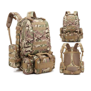 Mochila Táctica de Camuflaje para Aventuras al Aire Libre, Diseño Multicompartimento, Mochila de Hidratación, Impermeable, con Características Antirrobo - Product Image 4