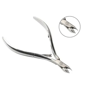 Pinzas calientes para cutículas de mandíbula completa Manual de alta calidad profesional, pinzas para esquinas de uñas de acero inoxidable, tecnología de forja en caliente ANAAIF - Product Image 1