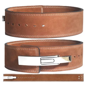 Cinturón de Levantamiento de Pesas de Cuero con Logotipo Personalizado al por Mayor |   Cinturón de Soporte Lumbar Antideslizante Unisex para Entrenamiento de Fisicoculturismo y Levantamiento de Pesas - Product Image 4