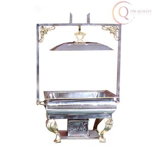 Plat de service élégant et classique en acier inoxydable pour la présentation d'aliments chauds |   Buffets de mariage et de fête écologiques et durables - Product Image 3