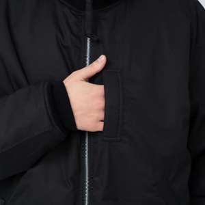 Blousons universitaires personnalisables grande taille avec manches en cuir PU, design bomber Letterman d'hiver, logo personnalisé, style Hip Hop - Product Image 3