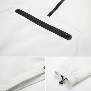 Chaqueta impermeable de 100% algodón con logotipo personalizado para hombre estilo deportivo americano de talla grande impermeable para caza de otoño al aire libre servicio OEM - Product Image 5