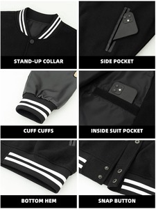 Veste de sport pour homme 100% coton respirante imperméable réversible coupe régulière longue - Product Image 6