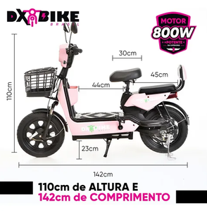 Listo para enviar: Bicicleta eléctrica Dx Bike, ruedas de 16 pulgadas, 800W, 48V, batería de 20Ah, alcance de 32 km - Product Image 2