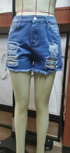 กางเกงขาสั้นมีรูสำหรับผู้หญิงกางเกงยีนส์ลำลองซักแล้วมีกระเป๋ากลางเอวมีพู่กางเกงขาสั้นคุณแม่ทรงตรง2025ผ้ายีนส์วินเทจ - Product Image 3