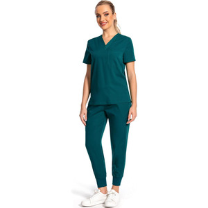 Veste d'été unisexe à manches courtes Costume d'allaitement personnalisé de haute conception pour les patients Uniformes hospitaliers du personnel hospitalier - Product Image 5