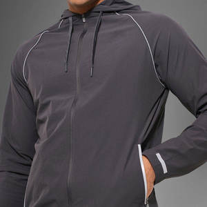 Custom High Quality Active Wear Long Sleeve <b>Jacket</b> <b>Workout</b> Fitted Men Joggers Tracksuit - Product Image 3