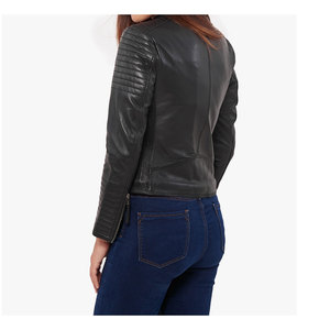 Veste en cuir cloutée légère de qualité supérieure pour femmes Nouveau style Veste en cuir cloutée confortable et respirante pour femmes - Product Image 5