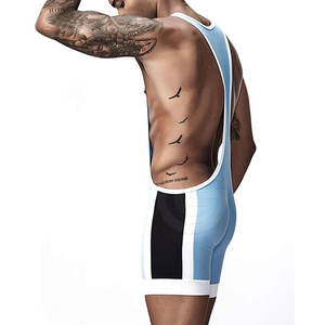 New Arrival Spandex Polyester <b>Wrestling</b> Wear Men <b>Wrestling</b> Singlet Quick Dry Customized Singlet - Product Image 5