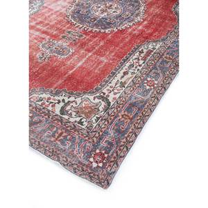 Alfombra de Lana Anudada a Mano de Gran Tamaño, Diseño de Medallón Rojo y Naranja, para Sala de Estar o Pasillo, Modelo Pae-2021 - Product Image 2