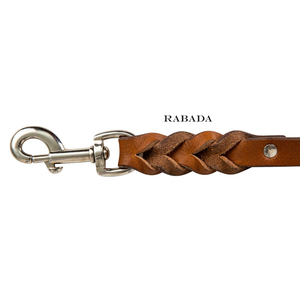 Correa de cuero trenzado duradero para perros, entrenamiento para caminar para perros medianos y grandes, suministros para mascotas, Correa tejida resistente para perros - Product Image 4