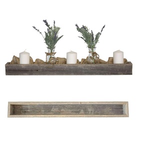 Boîte rustique en bois de grange | Table de salle à manger pour la décoration intérieure | Café | Jardinière | Homme de cheminée - Product Image 1