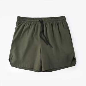 Shorts de sport en tissu durable, été, séchage rapide, spandex/polyester, uni, style streetwear, poche latérale pour homme - Product Image 5