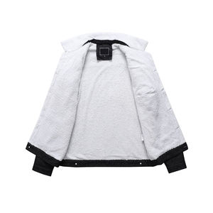 Veste en jean unisexe personnalisée pour l'extérieur, nouveau design, col montant, hiver, respirante, imperméable, grande taille, déchirée, mode streetwear - Product Image 5