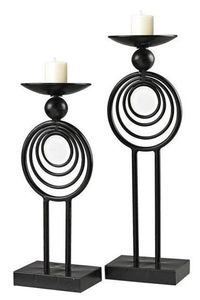 Bougeoir en métal Tribal fabriqué à la main avec des finitions de luxe pour les aménagements de table et les événements dans les espaces - Product Image 2