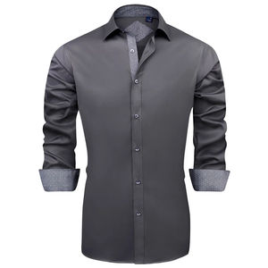 Camisas de Vestir para Hombre de Talla Grande, de Franela de Algodón, Antiarrugas, Casuales, de Alta Calidad y a la Moda, al por Mayor, Unisex - Product Image 1