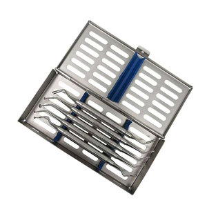 Ensemble d'instruments de remplissage dentaire composite sonde poignée Mimirror/pince à épiler scalaire avec kit de plateau en acier inoxydable - Product Image 6