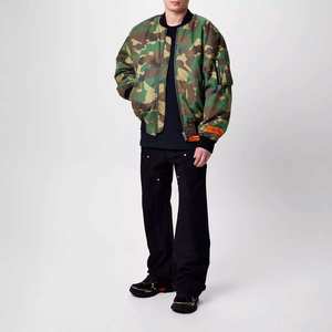 Chaqueta Bomber personalizada para hombre OEM, venta al por mayor, diseño de lana y elegante, ropa de calle ligera, chaquetas informales con capucha a la moda - Product Image 6