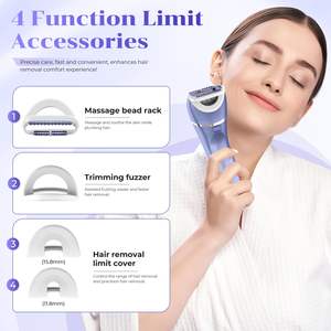 Rasoir électrique 7-en-1 pour femme, tondeuse intime étanche IPX7, tondeuse bikini avec écran LED pour maillot de bain et aisselles, avec pince à épiler intégrée - Product Image 1