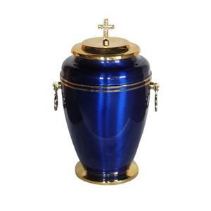 Urnes de crémation en laiton de qualité supérieure les plus vendues pour animaux de compagnie et adultes à usage domestique avec bande de gravure produit le plus vendu en métal - Product Image 1