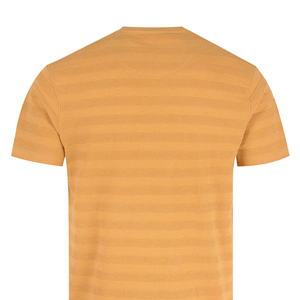 Nueva llegada 2025 camiseta de lujo para hombre, camiseta en blanco con cuello redondo estampado y logotipo personalizado, camiseta de Color sólido para hombre con servicio OEM - Product Image 4