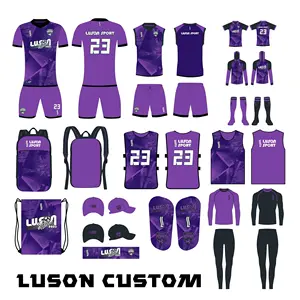 LUSON Jersey Soccer Custom Sublimated Football Soccer Uniform Soccer Kit Custom Football Jersey