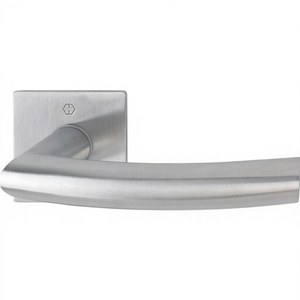 Manijas Cuadradas de Acero Inoxidable con Rosetas para Armarios (E1430Z/848N 8mm HOPPE) - Product Image 3