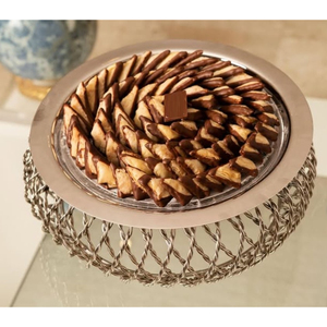 Bol en argent antique Bol à chocolats en métal fait à la main Buffet à desserts de luxe Parfait pour toute occasion spéciale ou célébration - Product Image 6