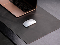 Tapis de bureau de luxe en cuir véritable, anti-odeur, résistant, antidérapant, surface en cuir de vachette de qualité supérieure, bloc-notes de qualité supérieure pour un style moderne