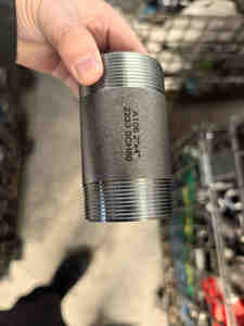 5 "karbon çelik 20 A106 A53 sınıf B meme dikişsiz karbon çelik çift kadın dişli boru meme dayanıklı uygulamalar için - Product Image 2