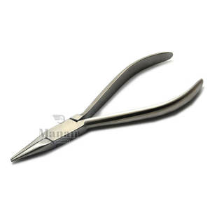 Alicates Profesionales de Acero Inoxidable con Punta Plana - Herramienta Multiusos para Manualidades, Joyería y Electrónica |   MANAN INSTRUMENTS MI-FNP-703 | - Product Image 4
