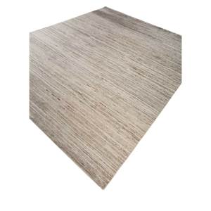 Alfombra Rectangular de Lana Afgana Tejida a Mano, Estilo Boho, con Parches de Rayas Color Marfil, Modelo Re-1487, para Sala de Estar, Pasillo u Hogar - Product Image 2