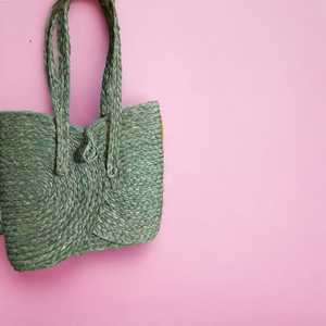 กระเป๋าถือผู้หญิงทำมืออเนกประสงค์ลายหญ้าทะเลทำด้วยมือเป็นมิตรต่อสิ่งแวดล้อม - Product Image 3