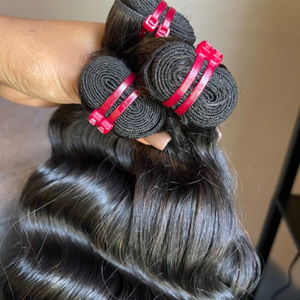 Extensiones de Cabello Humano Natural Rizado, 100% Virgen, Sin Procesar, con Cutícula Alineada, Grado Remy, de la India, para Máquina - Product Image 1