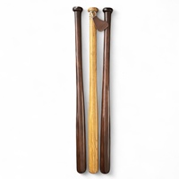 Bate de Béisbol Clásico Retro Geoffrey de WECARE, Madera Blanca, Duradero, 0.5 kg, 2.3 Pulgadas de Diámetro, Estilo Vintage, Color Bronceado, de 1 Pieza, para Decoración