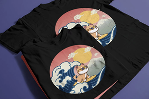 เสื้อยืดผู้ชายผ้าฝ้ายลายกราฟิกสำหรับ100% เสื้อผ้าแนวสตรีทพอดีตัวทรงหลวมสไตล์ลำลองด้านหน้าพิมพ์ลายแมวแบบกำหนดเอง - Product Image 2