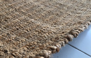 Precio de fábrica Ecológico 100% Alfombra de yute y cáñamo Personalizable Dhurrie Técnica de tejido plano de gran tamaño para usos domésticos en interiores - Product Image 2
