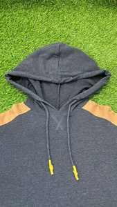 Sudadera con capucha de lana de algodón pesado para hombre, servicio OEM, bolsillo personalizado, cuerda en blanco, ajuste Regular, recortada, invierno, impermeable - Product Image 2