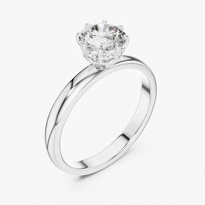 BAGUE EN OR BLANC 18KT DIAMANT CROISSÉ DE LABORATOIRE 6.50 CRT - Product Image 3