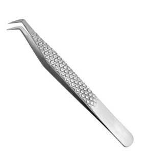 Pinzas de Acero Inoxidable con Punta de Fibra de Diamante para Extensión de Pestañas, 45/90 Grados, Antiestáticas, Duraderas, Personalizadas - Product Image 3