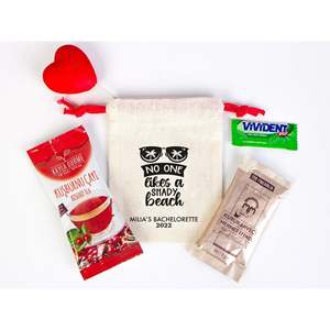 Bolsas Personalizables para Despedida de Soltera, Bolsas de Kit de Supervivencia para la Resaca con Diseño de Nombre, Hechas de Algodón Cómodo - Product Image 2